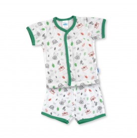 FIFFY FOREST FRIENDS BAJU BAYI SHORT SLEEVE VEST SUIT (4325008)