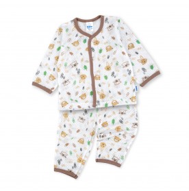 FIFFY FOREST FRIENDS BAJU BAYI LONG SLEEVE VEST SUIT (4325010)