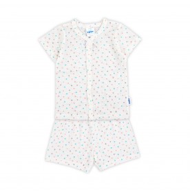 FIFFY COLOUR DOTS BAJU BAYI SHORT SLEEVE VEST SUIT (4325013) FIFFY COLOUR DOTS BAJU BAYI SHORT SLEEVE VEST SUIT (4325013)