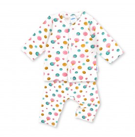 FIFFY SMILING EMOJI BAJU BAYI LONG SLEEVE VEST SUIT (4325015)