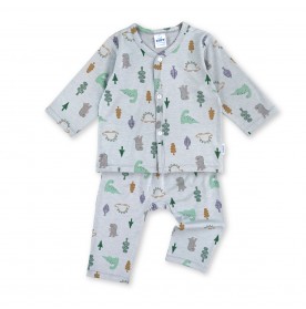 FIFFY DINO JUNGLE BAJU BAYI LONG SLEEVE VEST SUIT (4325015)