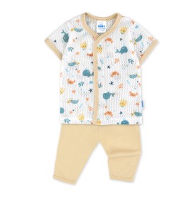 FIFFY UNDER THE SEA SHORT SLEEVE VEST + LONG PANT SUIT BAJU BAYI (4326001)