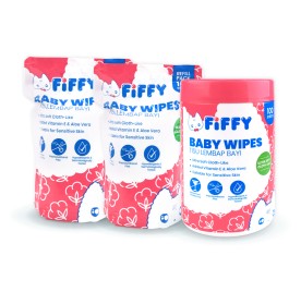 FIFFY ULTRA SOFT WIPES COMBO PACK (1 CAN+ 2 REFILL PACK) TISU BASAH (98-032)