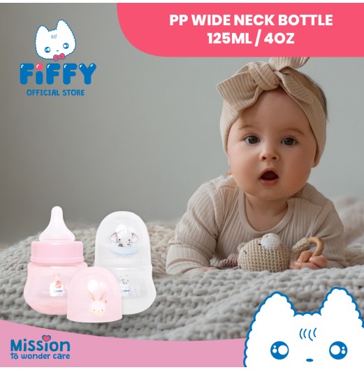 FIFFY PP WIDE NECK BOTTLE 125ML BOTOL SUSU BAYI (98-05-001) FIFFY PP WIDE NECK BOTTLE 125ML BOTOL SUSU BAYI (98-05-001)