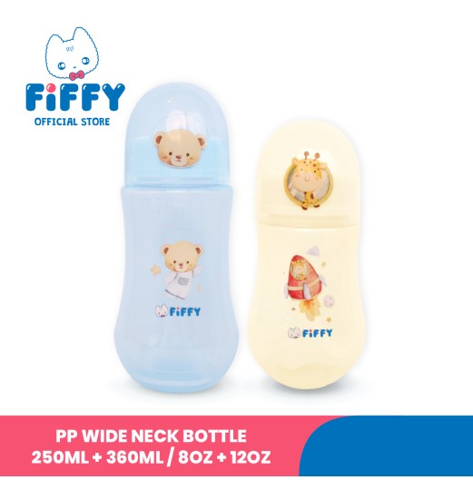 FIFFY PP WIDE NECK BOTTLE 250ML + 360ML BOTOL SUSU BAYI (98-05-002) FIFFY PP WIDE NECK BOTTLE 250ML + 360ML BOTOL SUSU BAYI (98-05-002)