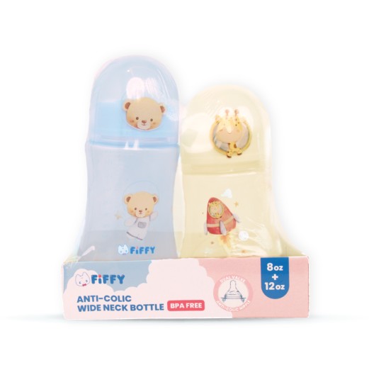 FIFFY PP WIDE NECK BOTTLE 250ML + 360ML BOTOL SUSU BAYI (98-05-002) FIFFY PP WIDE NECK BOTTLE 250ML + 360ML BOTOL SUSU BAYI (98-05-002)