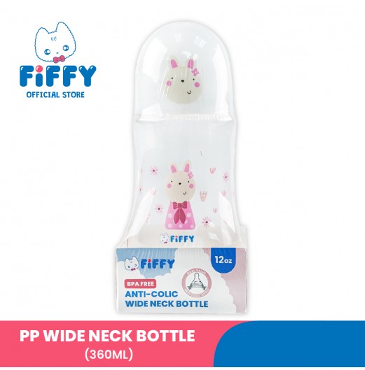 FIFFY BOTOL SUSU BAYI PP WIDE NECK BOTTLE 360ML (98-05-003)