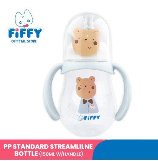 FIFFY PP STANDARD STREAMILE BOTTLE 150ML + HANDLE BOTOL SUSU BAYI (98-05-006)