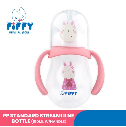 FIFFY PP STANDARD STREAMILE BOTTLE 150ML + HANDLE BOTOL SUSU BAYI (98-05-006)