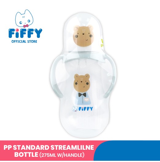 FIFFY PP STANDARD STREAMILE BOTTLE 275ML + HANDLE BOTOL SUSU BAYI (98-05-007)