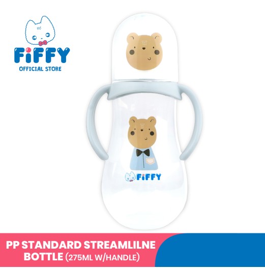 FIFFY PP STANDARD STREAMILE BOTTLE 275ML + HANDLE BOTOL SUSU BAYI (98-05-007)