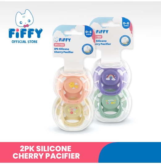 FIFFY PUTING PENENANG BAYI SILICONE SYMMETRICALPACIFIER X 2'S (98-05-009)