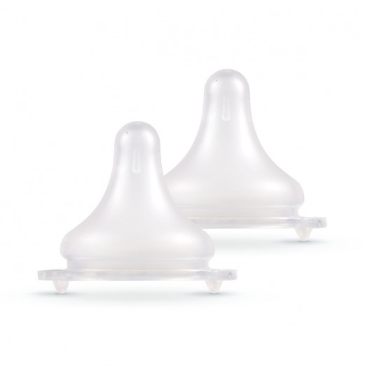 FIFFY ANTI-COLIC WIDE NECK SILICONE TEAT (2PCS) PUTING BAYI (98-05-013/98-05-014/98-05-015)