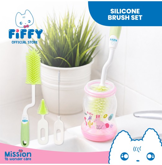 FIFFY SILICONE BRUSH SET BERUS BOTOL (98-05-018)