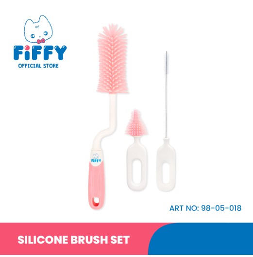 FIFFY SILICONE BRUSH SET BERUS BOTOL (98-05-018)