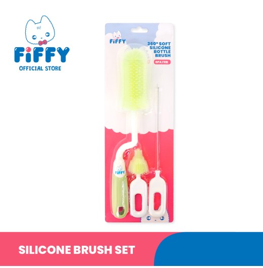 FIFFY SILICONE BRUSH SET BERUS BOTOL (98-05-018)