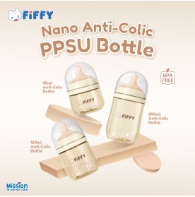 FIFFY NANO ANTI-COLIC PPSU BOTTLE WITH NANO TECH SILICONE TEAT (98-05-022/023/024/026/027/028)