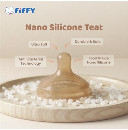 FIFFY NANO ANTI-COLIC PPSU BOTTLE X3 BOTTLE + NANO PPSU SIPPY CUP COMBO SET (FO26001)