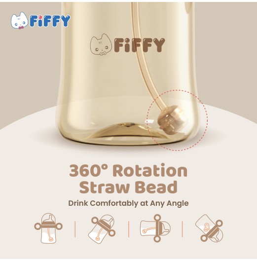 FIFFY NANO ANTI-COLIC PPSU BOTTLE X3 BOTTLE + NANO PPSU SIPPY CUP COMBO SET (FO26001)