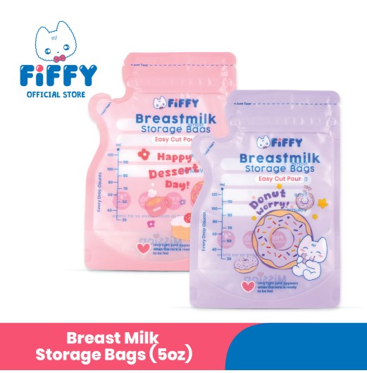 FIFFY BREAST MILK STORAGE BAG 3.5OZ PLASTIK SIMPAN SUSU IBU (30PCS) (98-09-001)