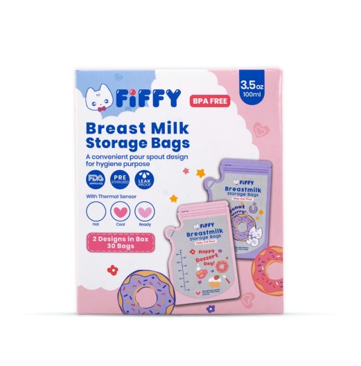 FIFFY BREAST MILK STORAGE BAG 3.5OZ PLASTIK SIMPAN SUSU IBU (30PCS) (98-09-001)