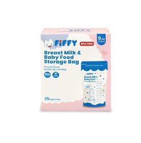 FIFFY BREAST MILK STORAGE BAG 9OZ PLASTIK SIMPAN SUSU IBU (25PC/BOX) (98-09-005)