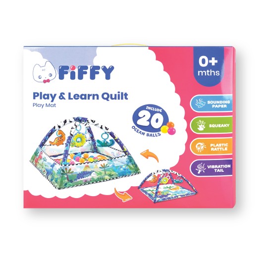 FIFFY TIKAR PERMAINAN BAYI ANIMAL GATHERING PLAYMAT (98-11-002)