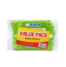 FIFFY ANTIBACTERIAL HYGIENIC WIPES (30s x 2) TISU BASAH (98-110)