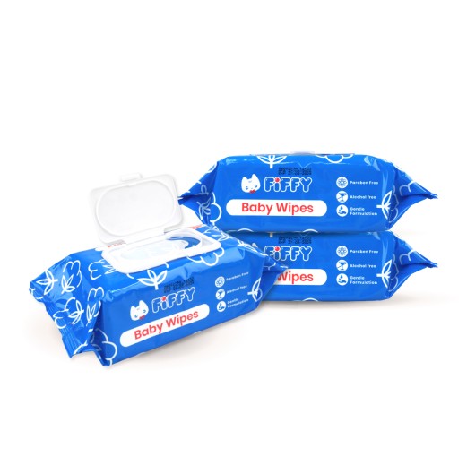 FIFFY TISU BASAH BABY CALENDULA WIPES (100 SHEETS X 3) (98-140)