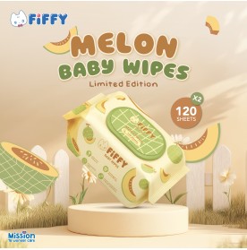 FIFFY BABY WIPES MELON (120’S X 2) TISU BASAH (98-15-004)