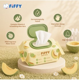 FIFFY BABY WIPES MELON (120’S X 2) TISU BASAH (98-15-004)