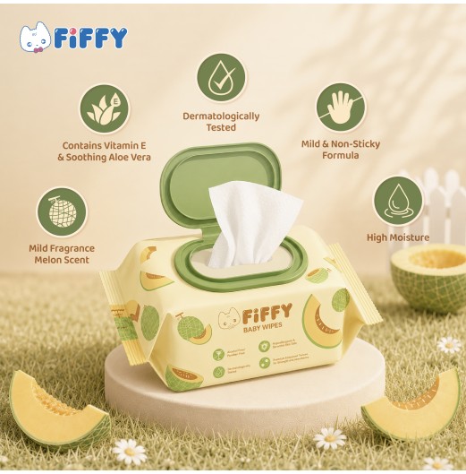 FIFFY BABY WIPES MELON (120’S X 2) TISU BASAH (98-15-004)