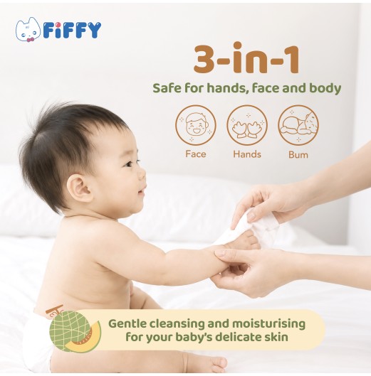 FIFFY BABY WIPES MELON (120’S X 2) TISU BASAH (98-15-004)