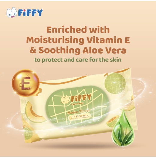 FIFFY BABY WIPES MELON (120’S X 2) TISU BASAH (98-15-004)