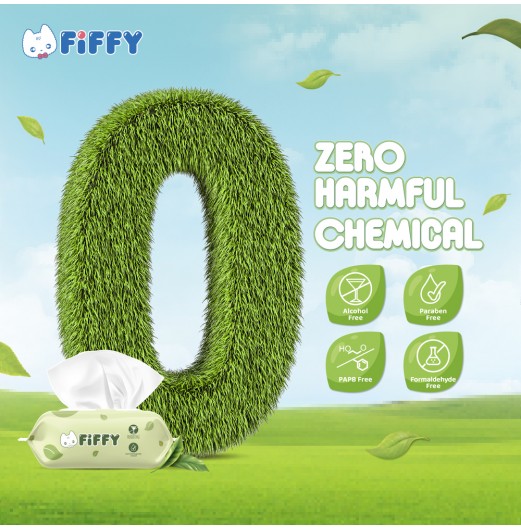 FIFFY BABY WIPES GREEN TEA 120’S X 2 TISU BASAH (98-15-004)