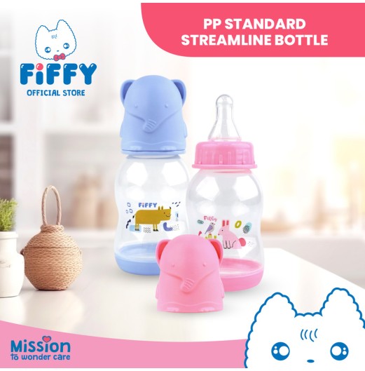 Feeding Bottles - FIFFY PP STANDARD STREAMLINE BOTTLE 120ML Feeding Bottles - FIFFY PP STANDARD STREAMLINE BOTTLE 120ML
