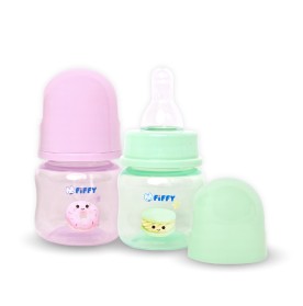 FIFFY BABY TWIN PACK FEEDING BOTTLE (2OZ/60ML) BOTOL SUSU BAYI (98-173)