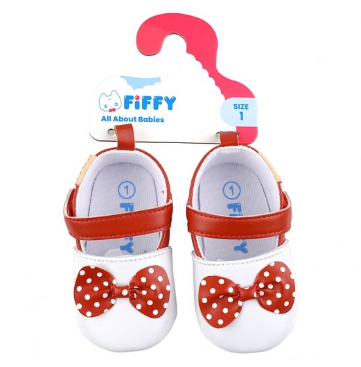 FIFFY POLKA DOT BOW BABY SHOES KASUT BAYI (98-25015)
