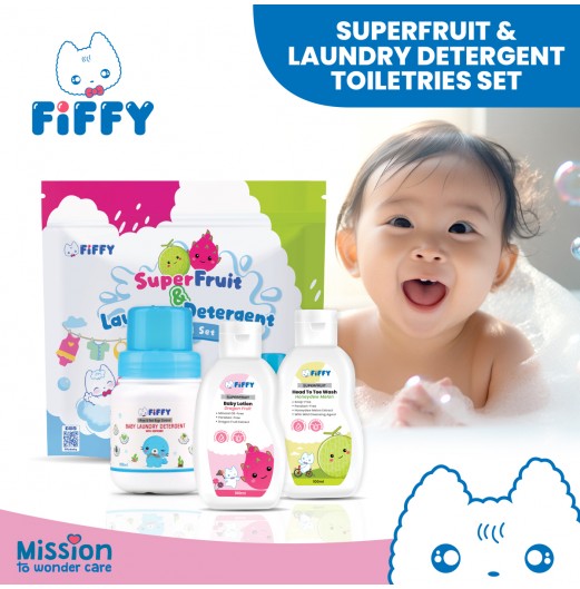 Accessories - TRAVEL TOILETRIES SET (100ML X 4 PCS) SHOP ALL - FIFFY SUPERFRUIT TRAVEL TOILETRIES SET (100ML X 4 PCS)