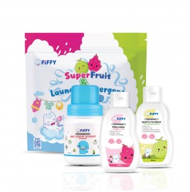 FIFFY MANDIAN BAYI SUPERFRUIT TRAVEL TOILETRIES SET (100ML X 4 PCS) (98-595)