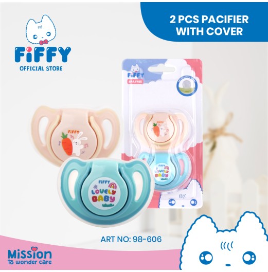 FIFFY SILICONE ORTHODONTIC PACIFIER X 2'S (98-606)