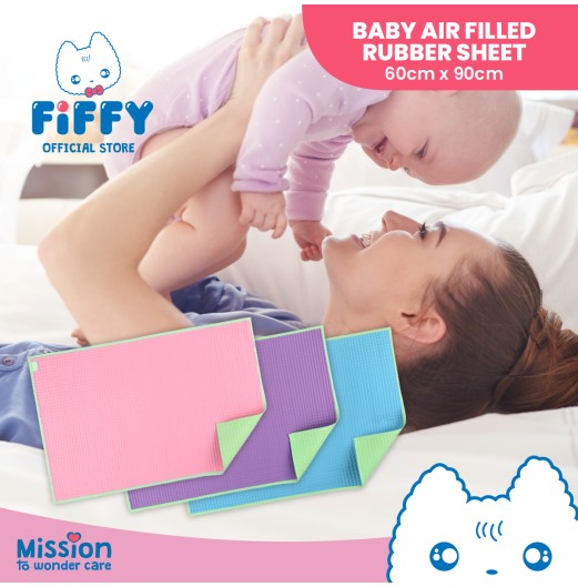Accessories - FIFFY AIR FILLED RUBBER COT SHEET (60CM X 90CM) Accessories - FIFFY AIR FILLED RUBBER COT SHEET (60CM X 90CM)