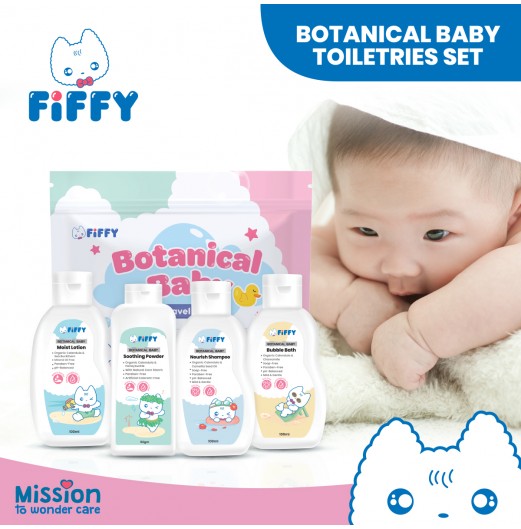 Skin Care - FIFFY BOTANICAL BABY TOILETRIES SET (4 BOTTLES) SHOP ALL - FIFFY BOTANICAL BABY TOILETRIES SET (4 BOTTLES)