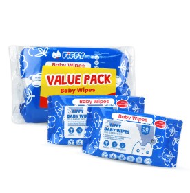 FIFFY BABY WIPES BLUE (30'S X2) TISU BASAH (98-876)