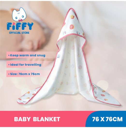 FIFFY BABY BLANKET 76CM X 76CM SELIMUT BAYI (98-877)