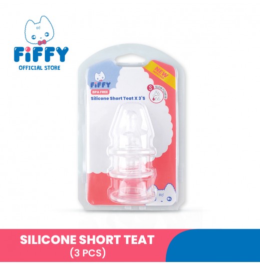 FIFFY SILICONE SHORT TEAT (3PCS) PUTING BAYI (98-883A/M/L)