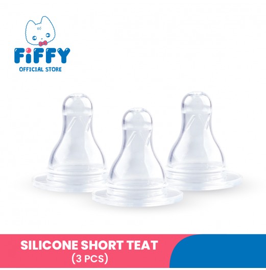 FIFFY SILICONE SHORT TEAT (3PCS) PUTING BAYI (98-883A/M/L)