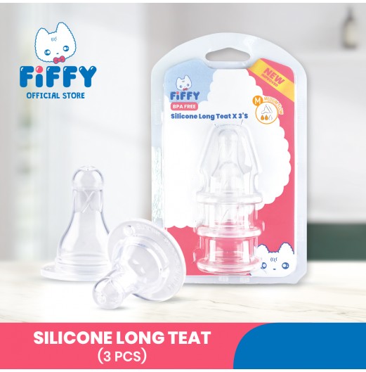FIFFYSILICONE LONG TEAT (3 PCS) PUTING BAYI (98-884) FIFFYSILICONE LONG TEAT (3 PCS) PUTING BAYI (98-884)