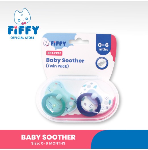 Soothers & Pacifiers - FIFFY SILICONE ORTHODONTIC SOOTHER (TWIN PACK)