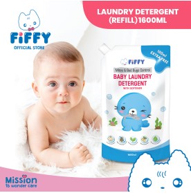 FIFFY MITES & BED BUGS CONTROL BABY LAUNDRY DETERGENT (1 BOTTLE + 2 REFILL PACK) DETERGEN PAKAIAN (FO26004)